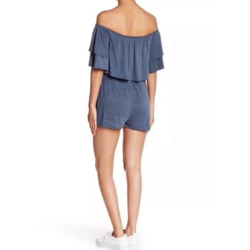 Soprano Off the Shoulder Jersey Romper - Picture 5 of 5